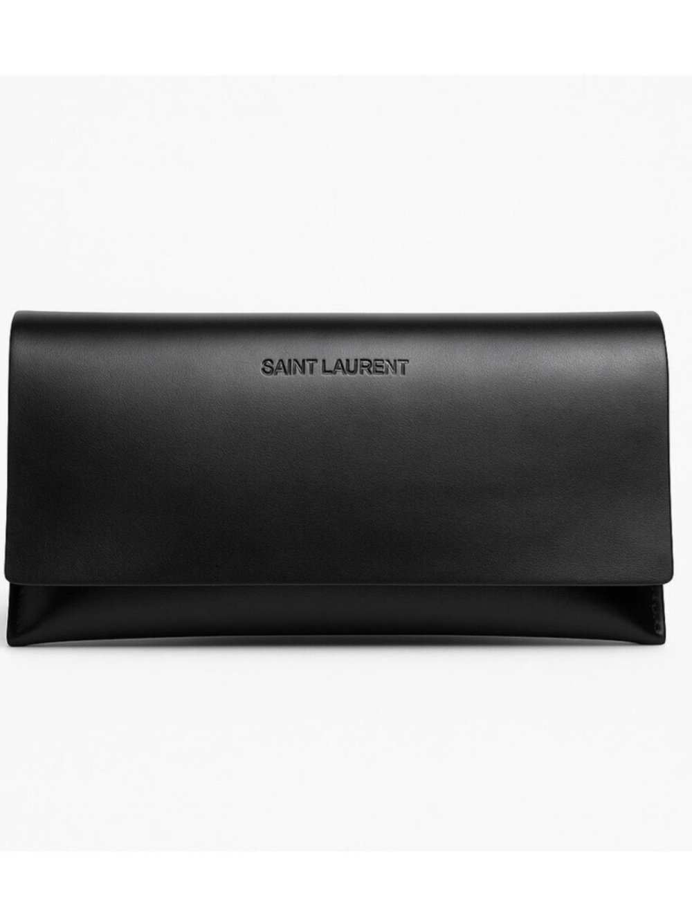 Saint Laurent Unisex Black Leather Magnetic Sunglasses / Eyeglasses Case